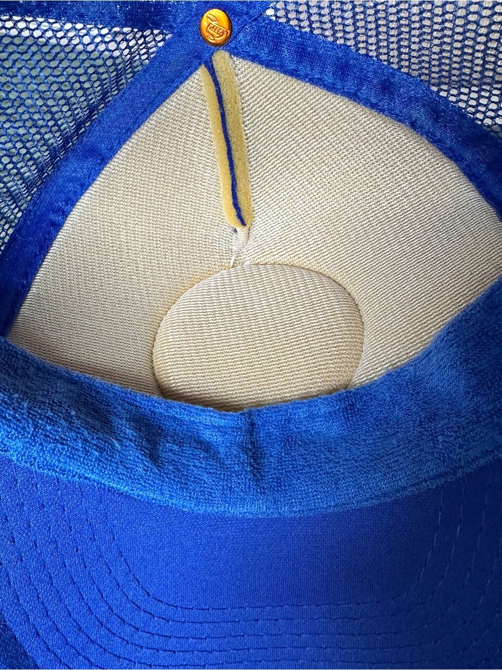 Aviator Nation x SoulCycle Rainbow Skull Snapback Mesh Trucker Hat Blue - Picture 5 of 5